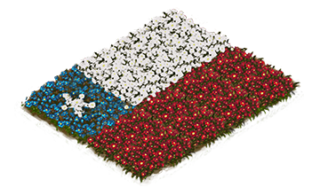 Building Chilean Flowerbed Flag Level 1