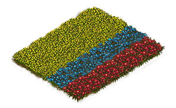 Building Colombian Flowerbed Flag Level 1