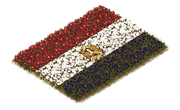 Building Egyptian Flowerbed Flag Level 1