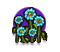 Icon Flowerbed (Bright blue)
