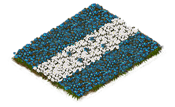 Building Honduran Flowerbed Flag Level 1