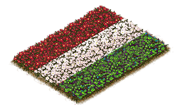 Building Hungarian Flowerbed Flag Level 1