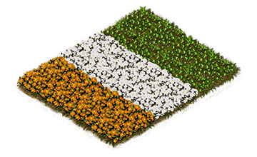 Building Ivory Coast Flowerbed Flag Level 1