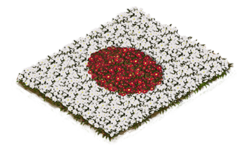 Building Japanese Flowerbed Flag Level 1