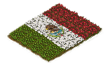 Building Mexican Flowerbed Flag Level 1