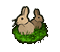 Icon Rabbits Wheat Field