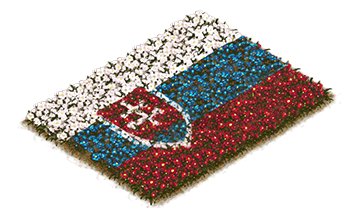 Building Slovakian Flowerbed Flag Level 1