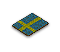 Icon Swedish Flag Flowerbed
