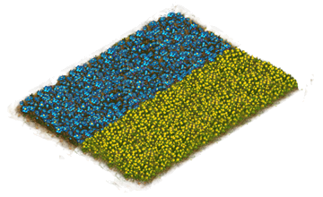 Building Ukrainian Flag Flowerbed Level 1