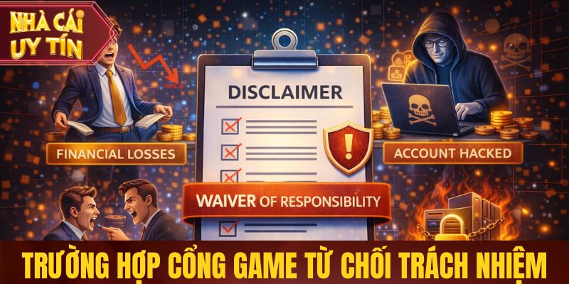 Hiểu Đúng Miễn Trừ Trách Nhiệm Để Bảo Vệ Quyền Lợi Hội Viên Một số trường hợp cổng game từ chối trách nhiệm
