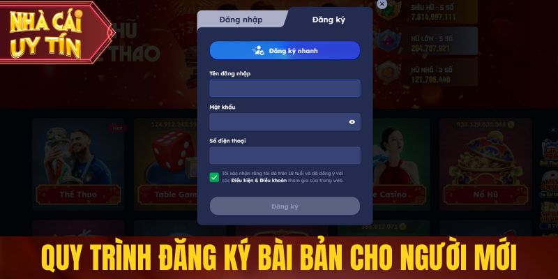 Đăng Ký Nhà Cái Uy Tín - Quy Trình Chuẩn, Thao Tác Nhanh Quy trình đăng ký tài khoản bài bản cho người mới